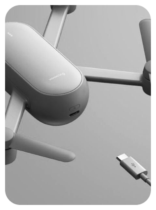 SafeSky Nexus drone on charge