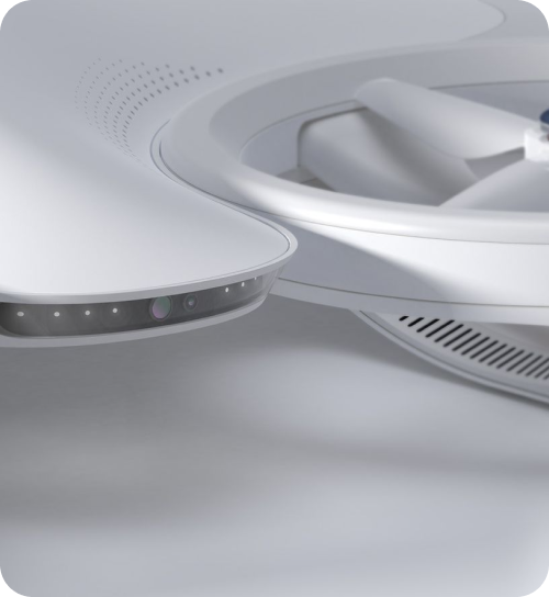 Close detail of a SafeSky Nexus airframe